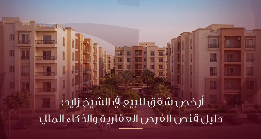 أرخص شقق للبيع في الشيخ زايد: دليل قنص الفرص العقارية والذكاء المالي
